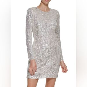 Eliza J sequin dress